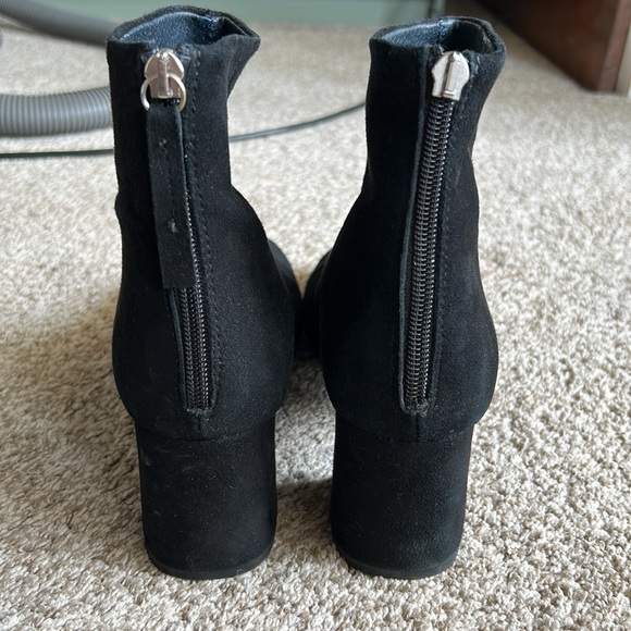 Topshop Suede Retro Boots - Picture 6 of 7